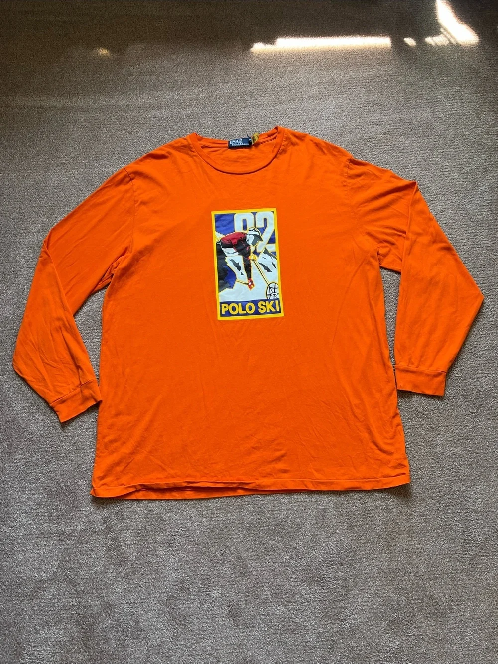 VTG 90’s Polo Ralph Lauren Polo Ski Orange Longsleeve Tee